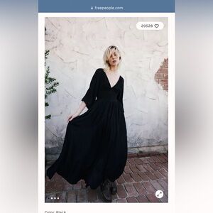 Free People Black Boho Dress - Small
